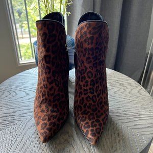 Aperlai Leopard Ankle Booties